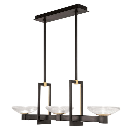 Delphi 3 Light 48" Wide LED Linear Chandelier