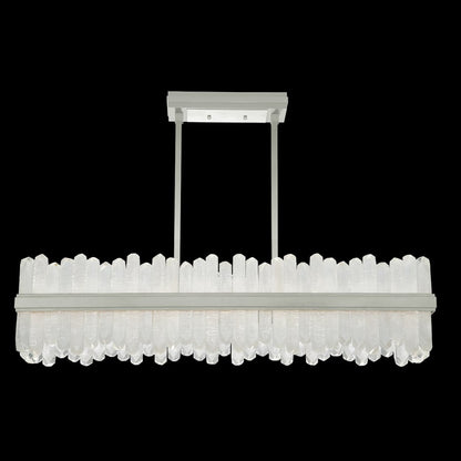 Fine Art Handcrafted Lighting Lior 2 Light 48" Wide LED Crystal Linear Chandelier