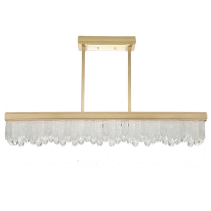 Lior 48" Wide LED Crystal Linear Chandelier
