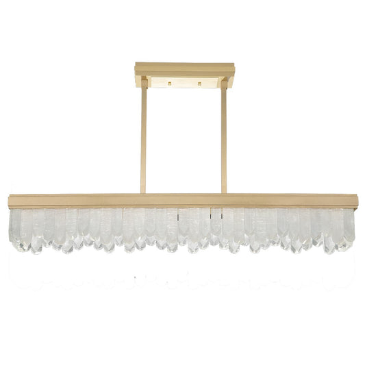 Lior 48" Wide LED Crystal Linear Chandelier