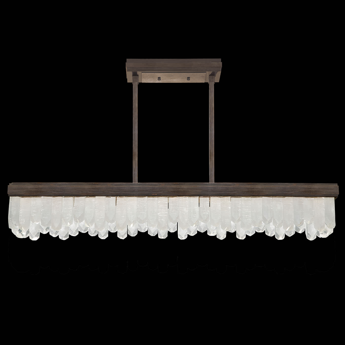 Lior 48" Wide LED Crystal Linear Chandelier