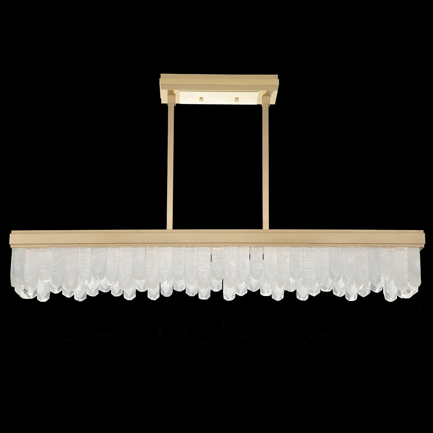 Lior 48" Wide LED Crystal Linear Chandelier