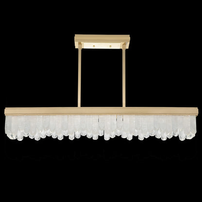 Lior 48" Wide LED Crystal Linear Chandelier