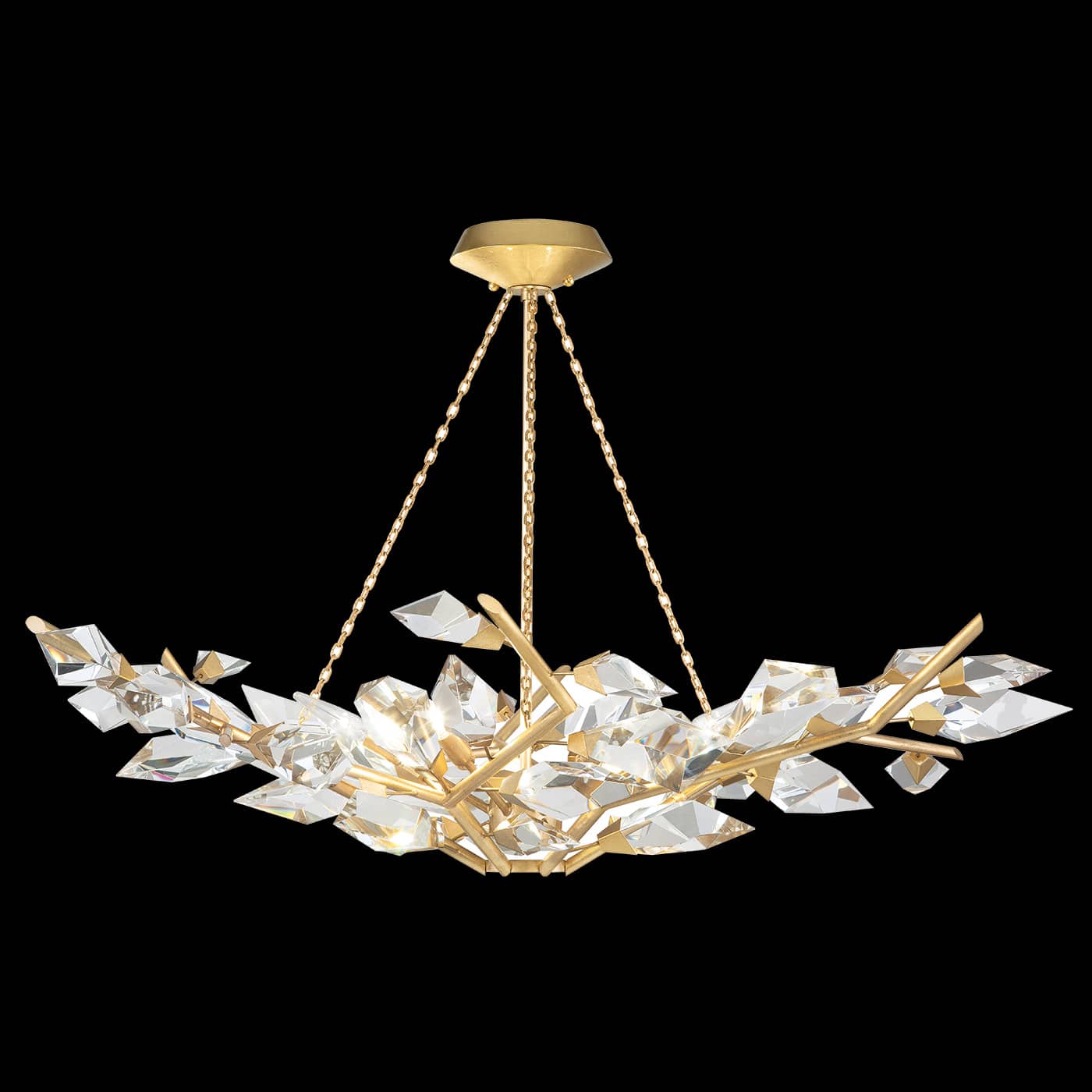 Foret 6 Light 47" Wide Crystal Chandelier