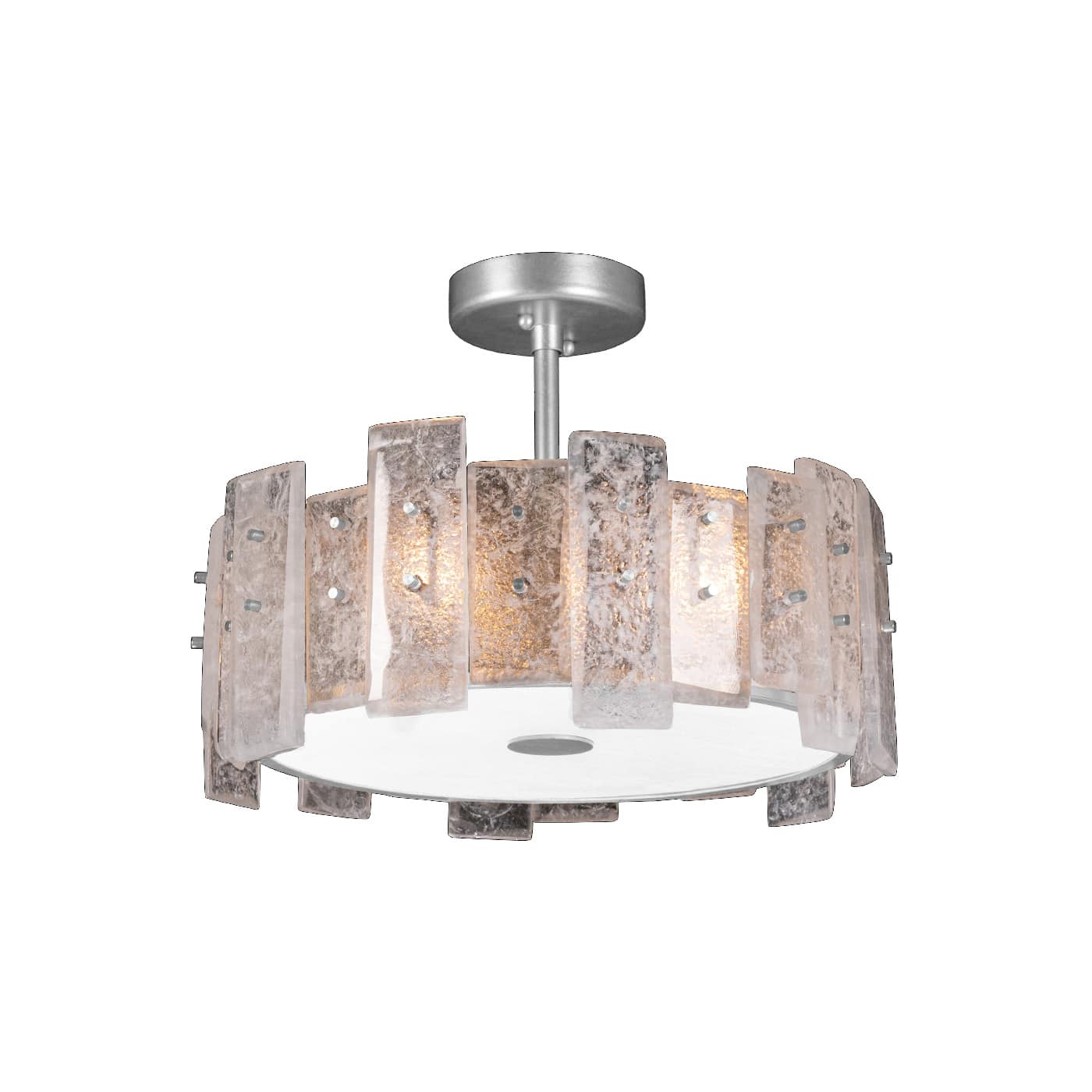 Lunea 3 Light 22" Wide Semi-Flush Drum Ceiling Fixture