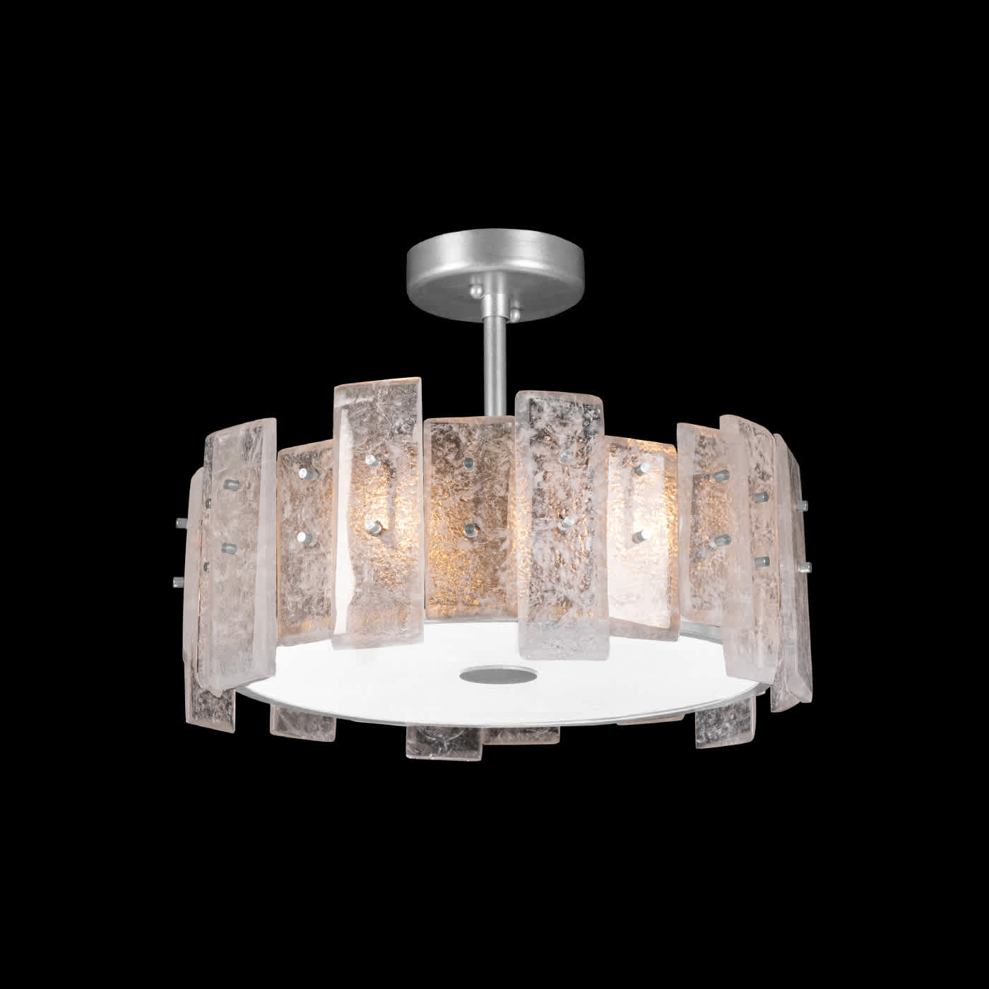 Lunea 3 Light 22" Wide Semi-Flush Drum Ceiling Fixture