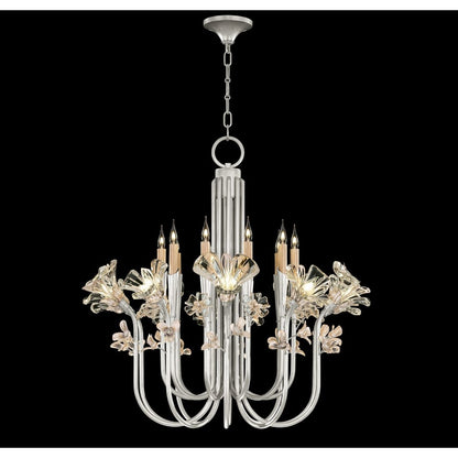Fine Art Handcrafted Lighting Azu 20 Light 36" Wide Crystal Abstract Chandelier
