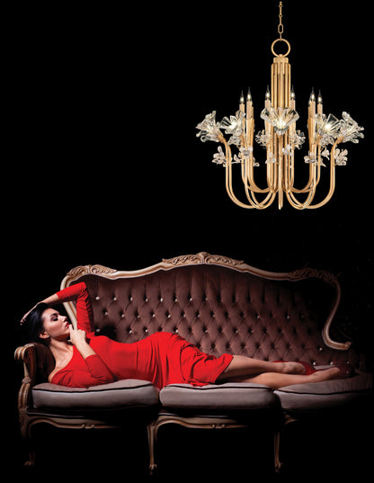 Azu 20 Light 36" Wide Crystal Abstract Chandelier