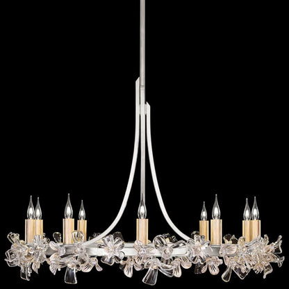 Azu 10 Light 35" Wide Crystal Candle Style Chandelier