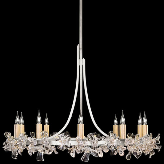 Azu 10 Light 35" Wide Crystal Candle Style Chandelier