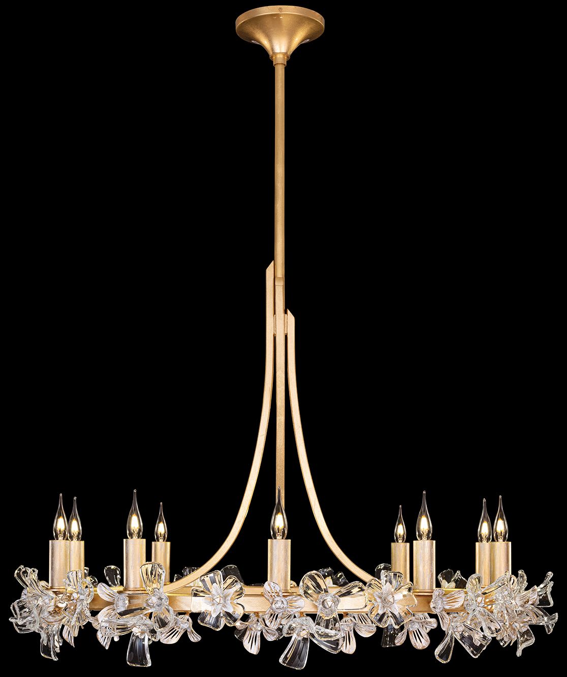 Azu 10 Light 35" Wide Crystal Candle Style Chandelier