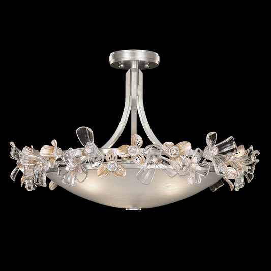 Azu 3 Light 25" Wide Semi-Flush Bowl Ceiling Fixture