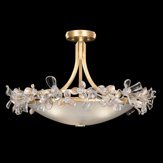 Azu 3 Light 25" Wide Semi-Flush Bowl Ceiling Fixture