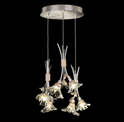 Azu 6 Light 22" Wide Crystal Multi Light Pendant