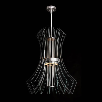 Newton 28" Wide LED Crystal Chandelier