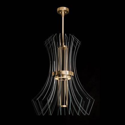 Newton 28" Wide LED Crystal Chandelier