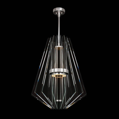 Newton 28" Wide LED Crystal Chandelier