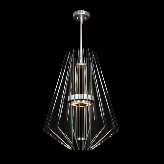 Newton 28" Wide LED Crystal Chandelier