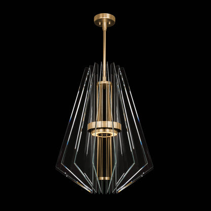 Newton 28" Wide LED Crystal Chandelier