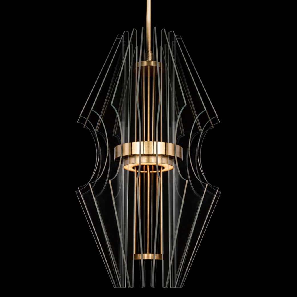 Newton 21" Wide LED Crystal Chandelier