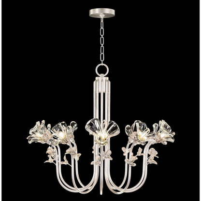 Fine Art Handcrafted Lighting Azu 10 Light 36" Wide Crystal Abstract Chandelier