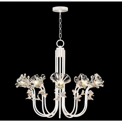 Fine Art Handcrafted Lighting Azu 10 Light 36" Wide Crystal Abstract Chandelier