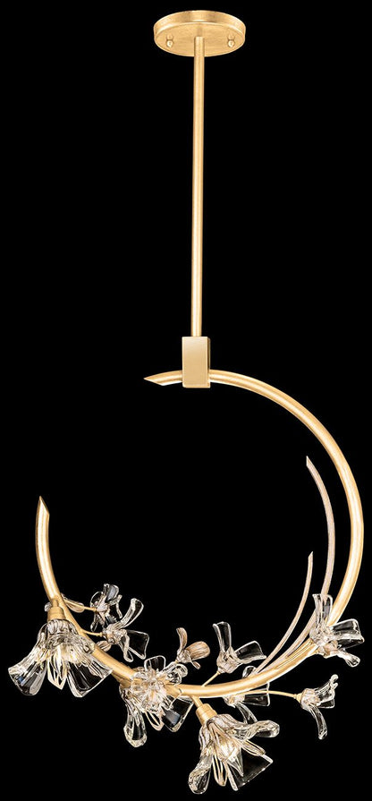 Azu 3 Light 19" Wide Crystal Pendant