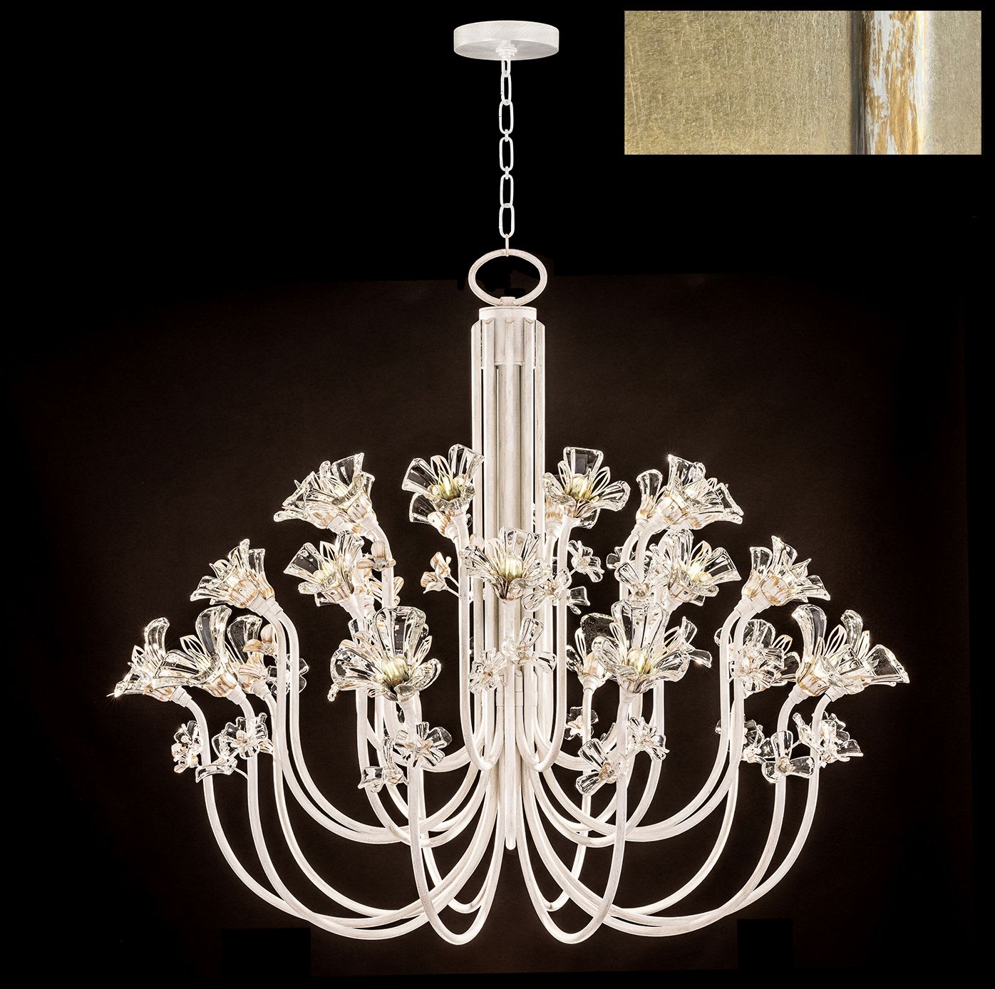 Azu 30 Light 57" Wide Crystal Abstract Chandelier