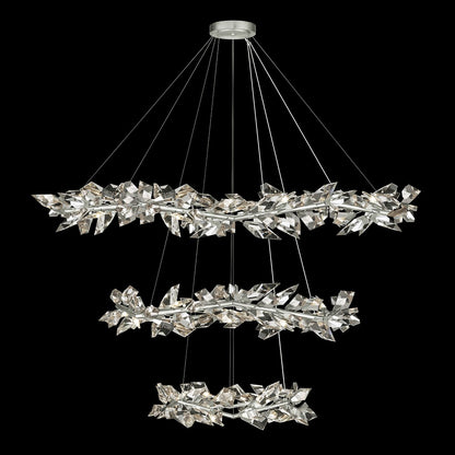 Foret 35 Light 71" Wide Crystal Ring Chandelier