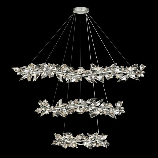 Foret 35 Light 71" Wide Crystal Ring Chandelier