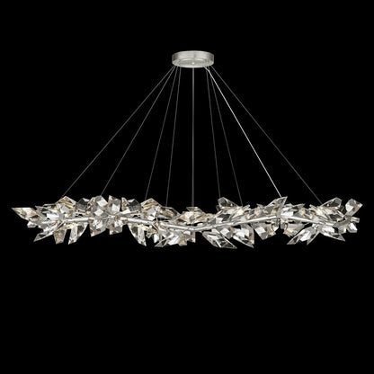 Foret 35 Light 71" Wide Crystal Ring Chandelier