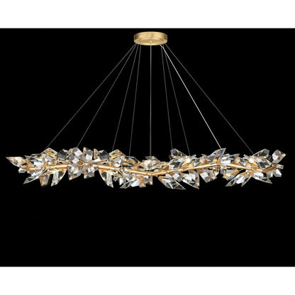 Fine Art Handcrafted Lighting Foret 35 Light 71" Wide Crystal Ring Chandelier