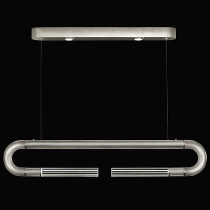 Fine Art Handcrafted Lighting Antonia 2 Light 52" Wide LED Crystal Linear Pendant
