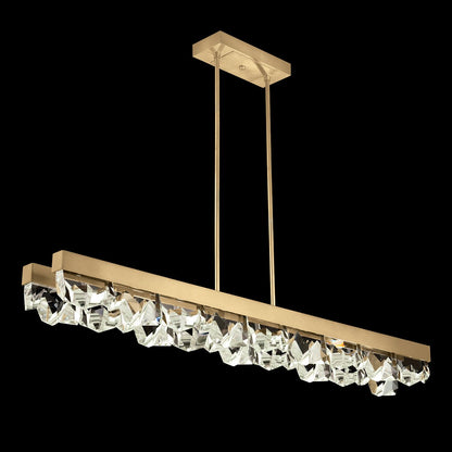 Strata 55" Wide LED Crystal Linear Pendant