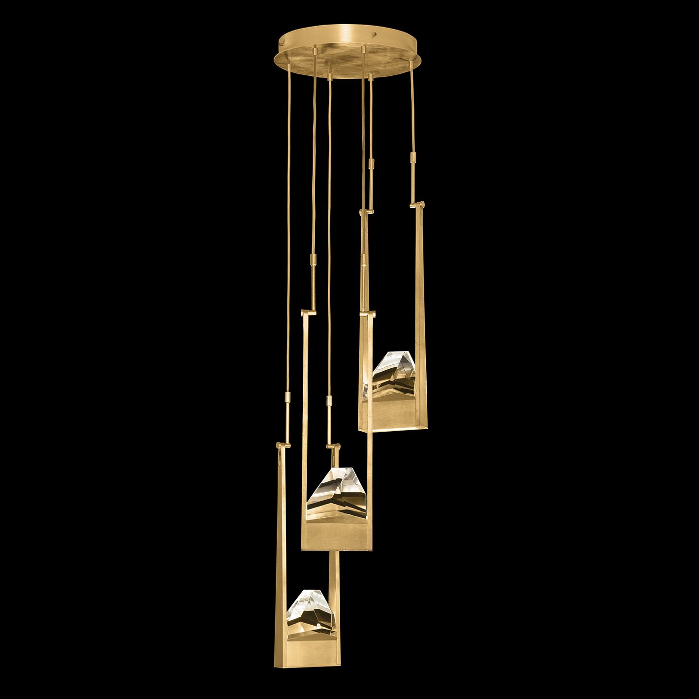 Strata 16" Wide LED Abstract Multi Light Pendant