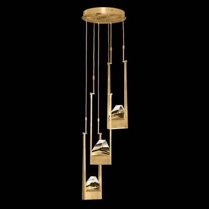 Strata 16" Wide LED Abstract Multi Light Pendant