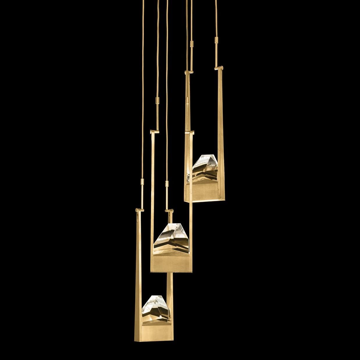 Strata 16" Wide LED Abstract Multi Light Pendant