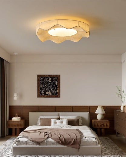 Florielle Fabric Flush Ceiling Light