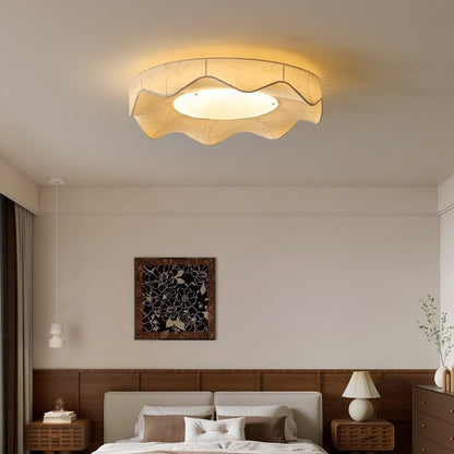Florielle Fabric Flush Ceiling Light