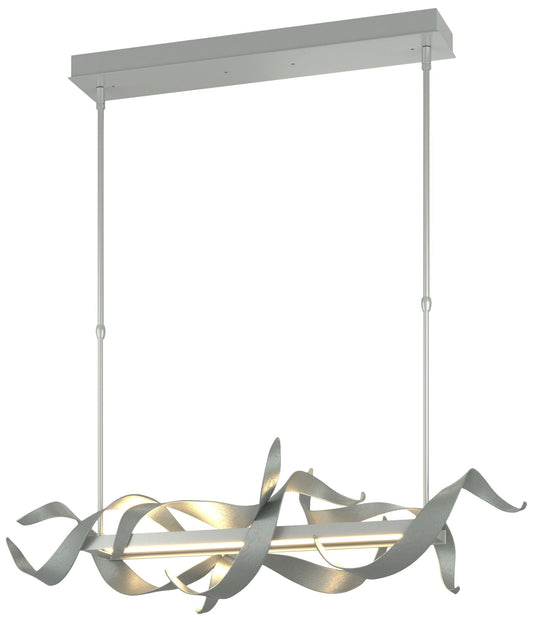 Folio 37 3/4" Wide Vintage Platinum LED Linear Pendant Light