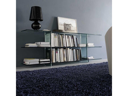 Teso Rectangular Float Glass Console Table by Renzo Piano