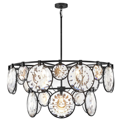 Fredrick Ramond Nala 15 Light 40" Wide Crystal Waterfall Chandelier