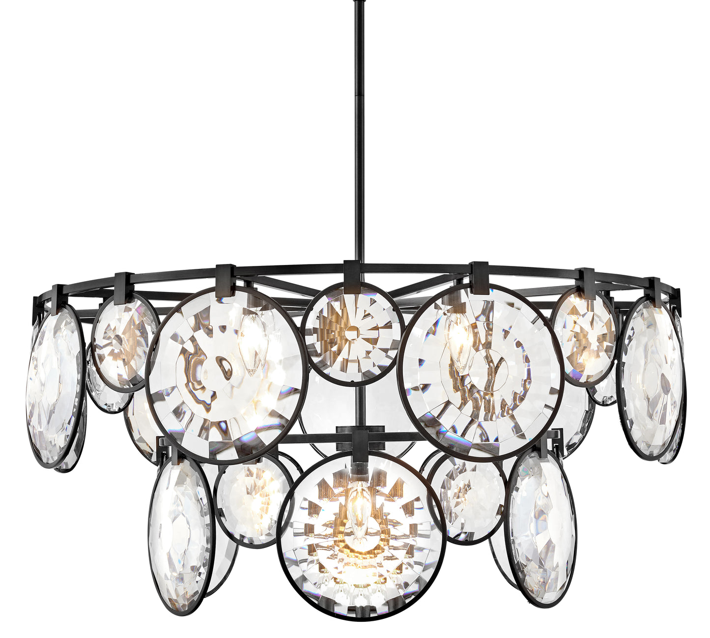 Nala 15 Light 40" Wide Crystal Waterfall Chandelier