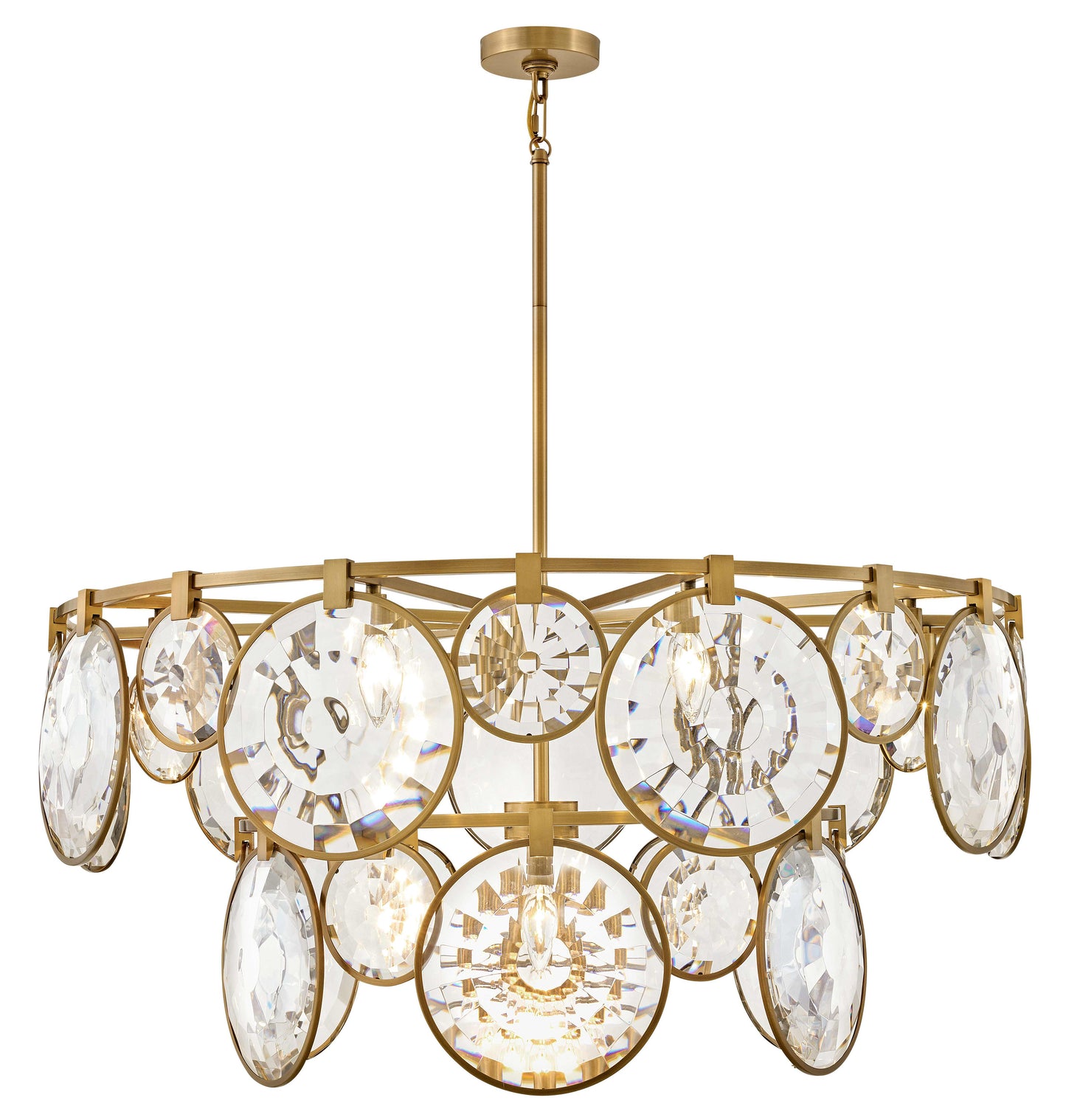 Nala 15 Light 40" Wide Crystal Waterfall Chandelier