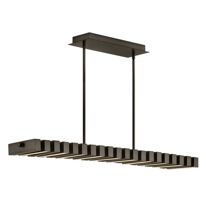 Fredrick Ramond Stitch 42" Wide LED Abstract Chandelier with Articulating LED Panels
