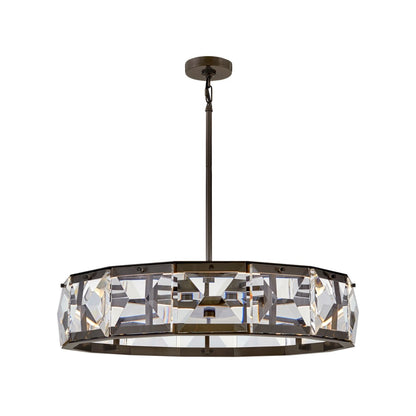 Fredrick Ramond Jolie 30" Wide LED Crystal Drum Chandelier