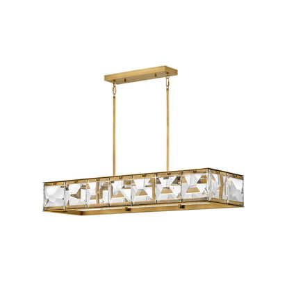 Fredrick Ramond Jolie 45" Wide LED Crystal Linear Chandelier