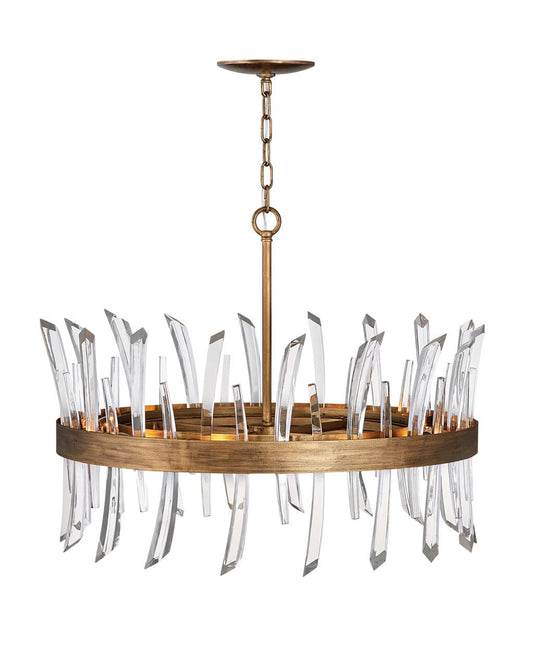 Revel 8 Light 28" Wide Crystal Drum Chandelier