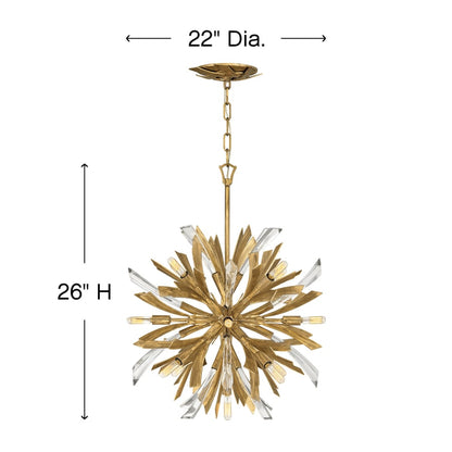 Fredrick Ramond Vida 13 Light 22" Wide Abstract Chandelier