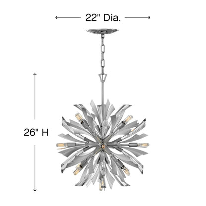 Fredrick Ramond Vida 13 Light 22" Wide Abstract Chandelier